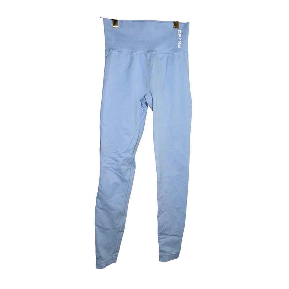 DFYNE S Dynamic Seamless Leggings Light Blue High Waist Scrunch Bum Activewear
